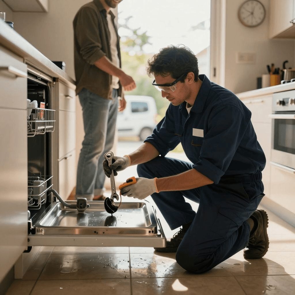 Inside Dishwasher Repair in Ilford Kitchens During Summer