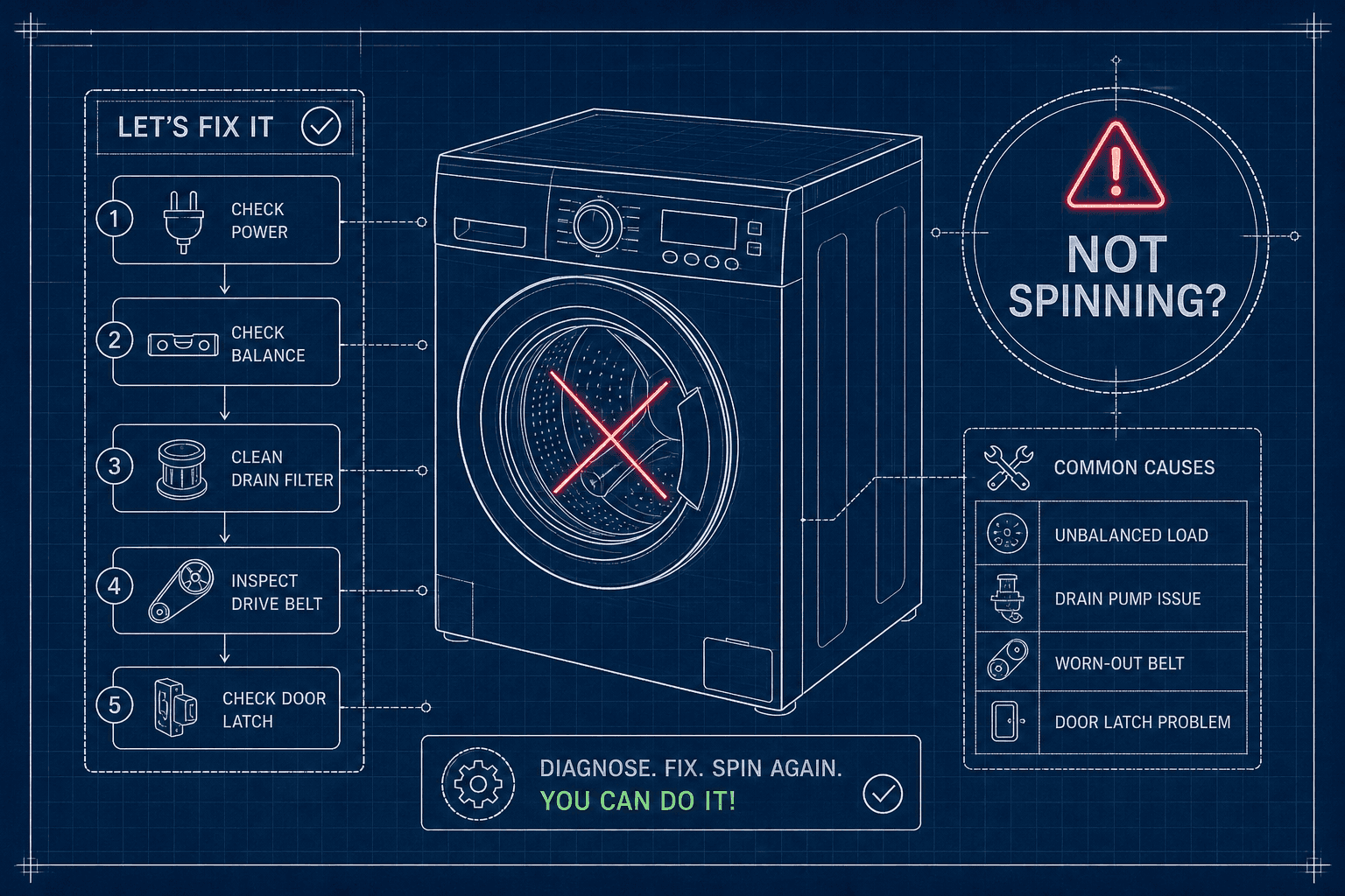 Washing Machine Not Spinning? Here's How to Fix It