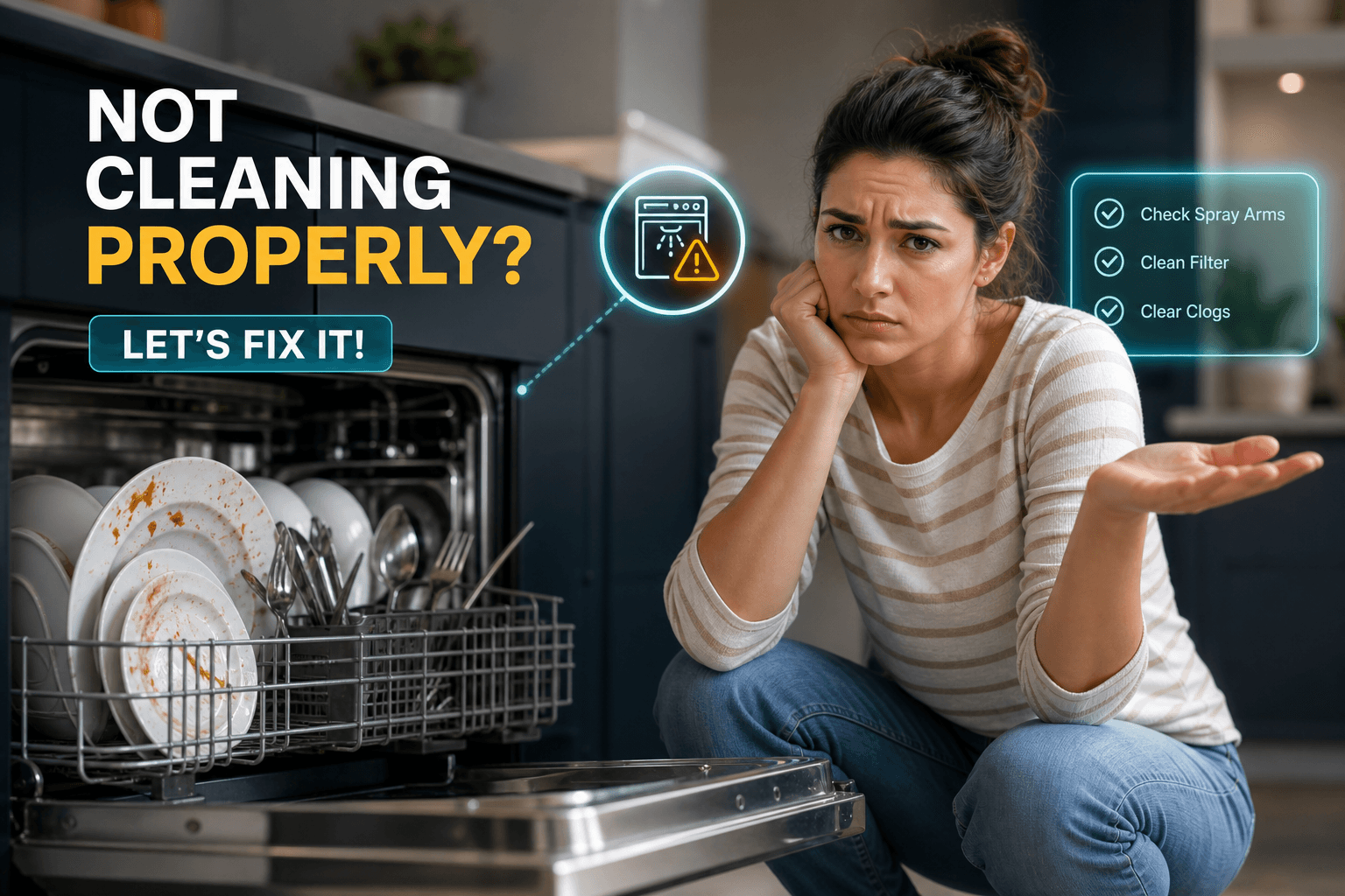Dishwasher Not Cleaning Properly? Here's How to Fix It