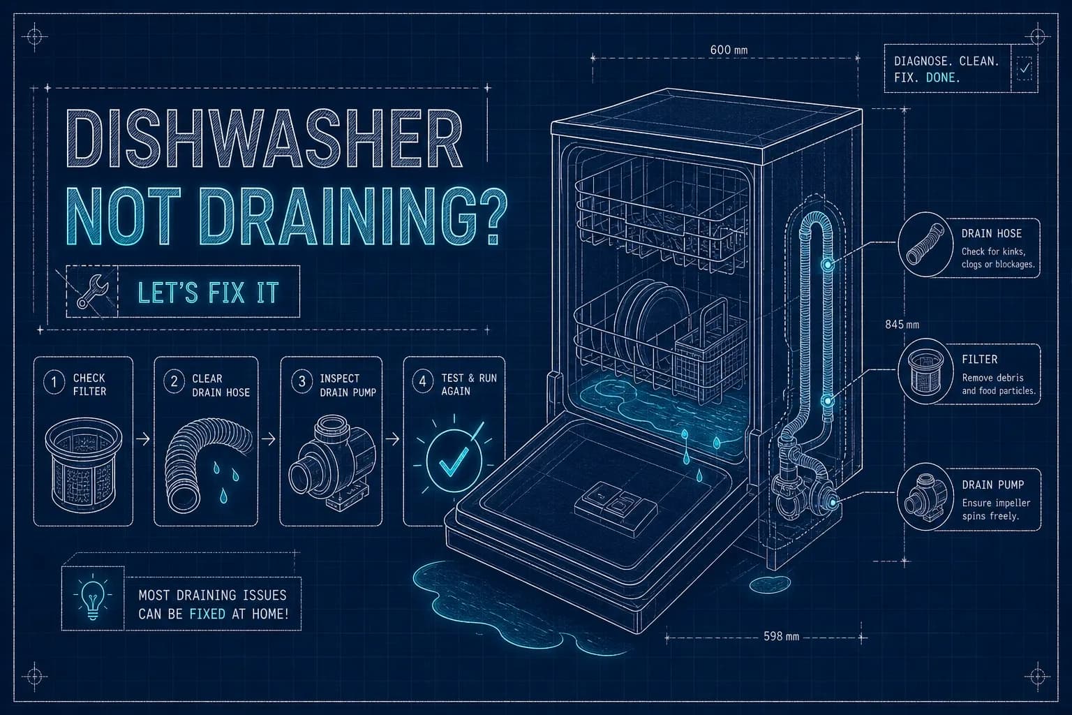 Dishwasher Not Draining? Fix It Step by Step Guide