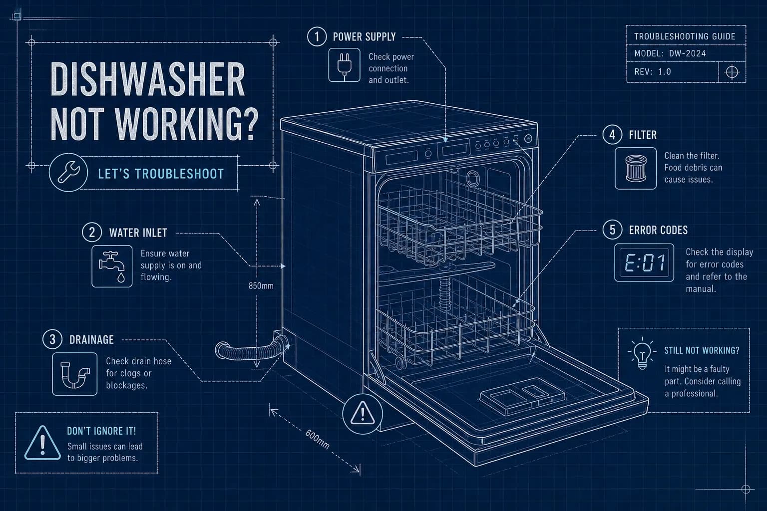 Dishwasher Not Working? Complete Troubleshooting Guide