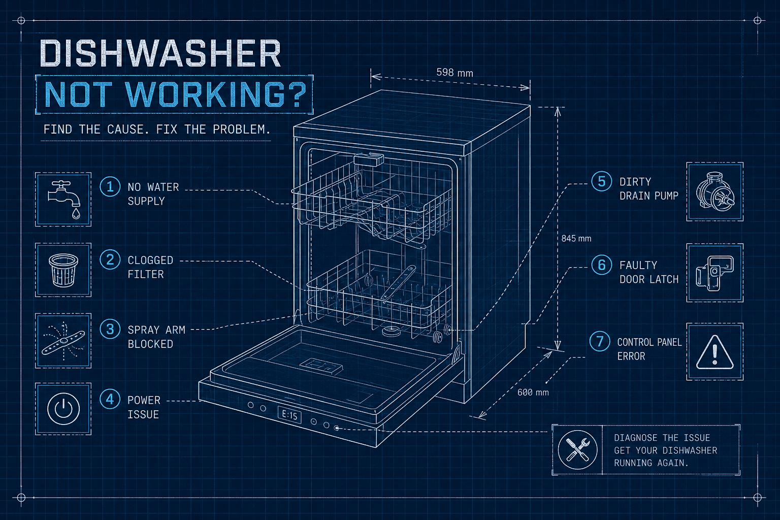 Why Is My Dishwasher Not Working? Common Causes