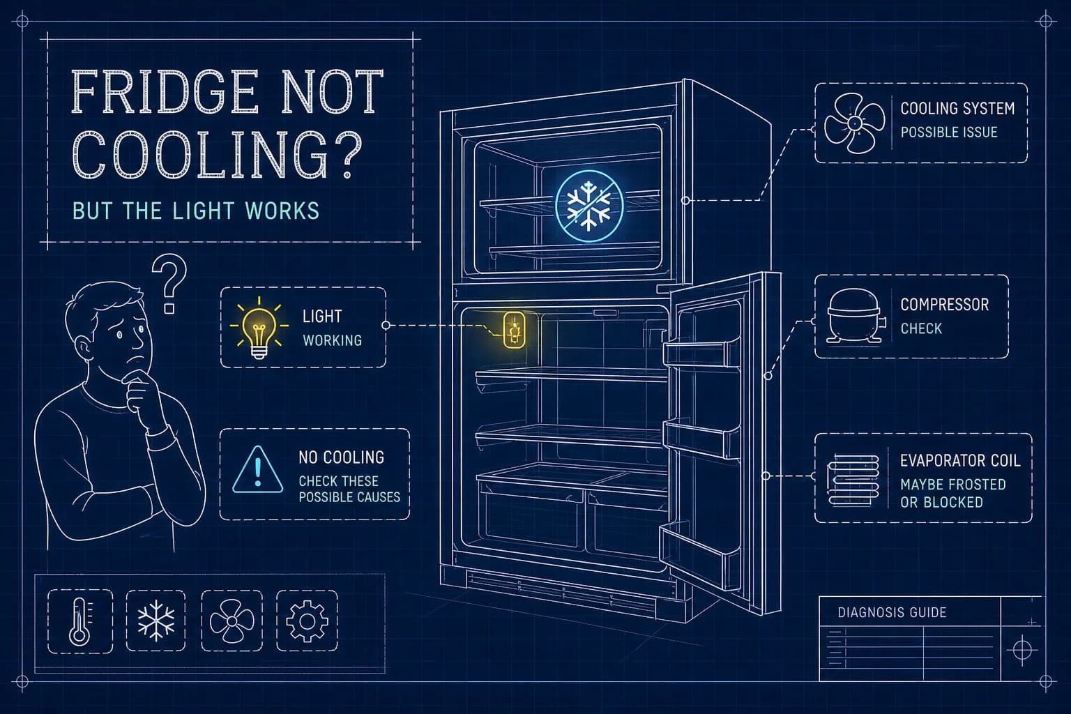 Why Is My Fridge Freezer Not Cooling But the Light Works?