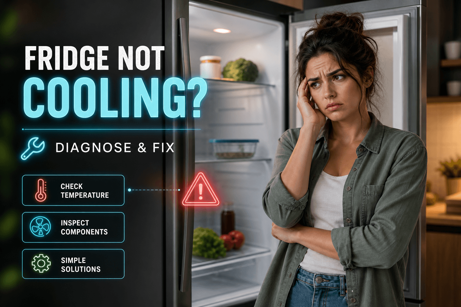 Fridge not cooling? How to diagnose and fix the problem