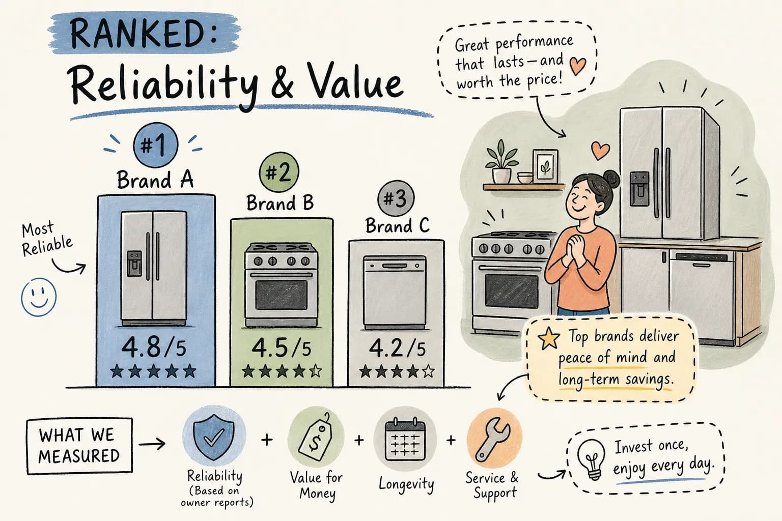 High-end Appliance Brands: Reliability & Value Ranked