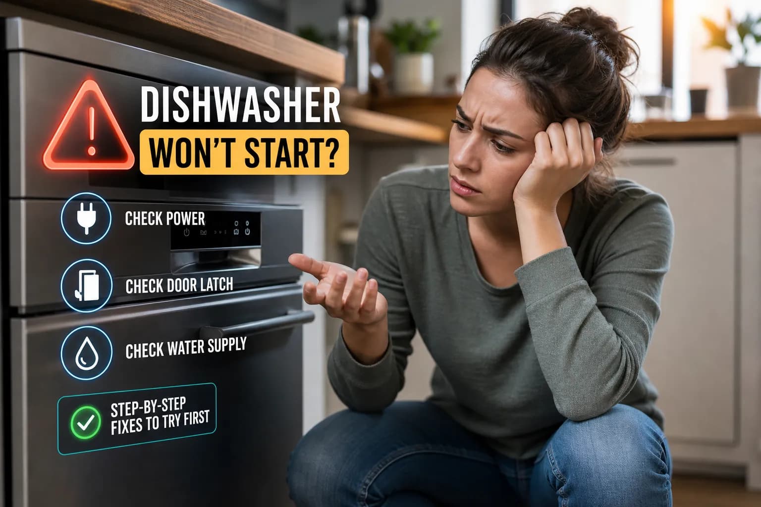 Dishwasher won't start - 11 easy fixes to try first