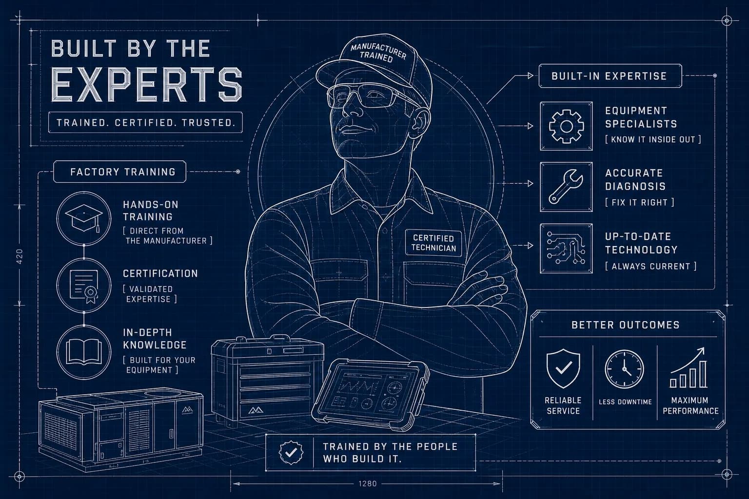 Manufacturer-trained technician: what it actually means