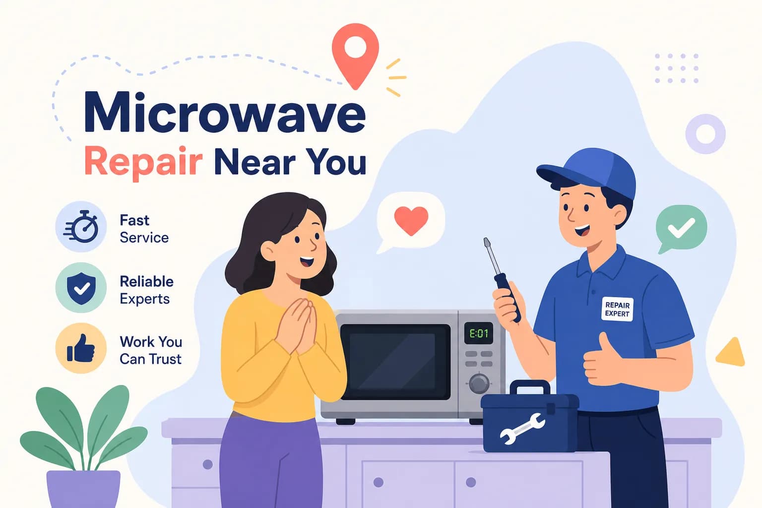 How to Find Microwave Repair Near Me (Fast & Reliable)