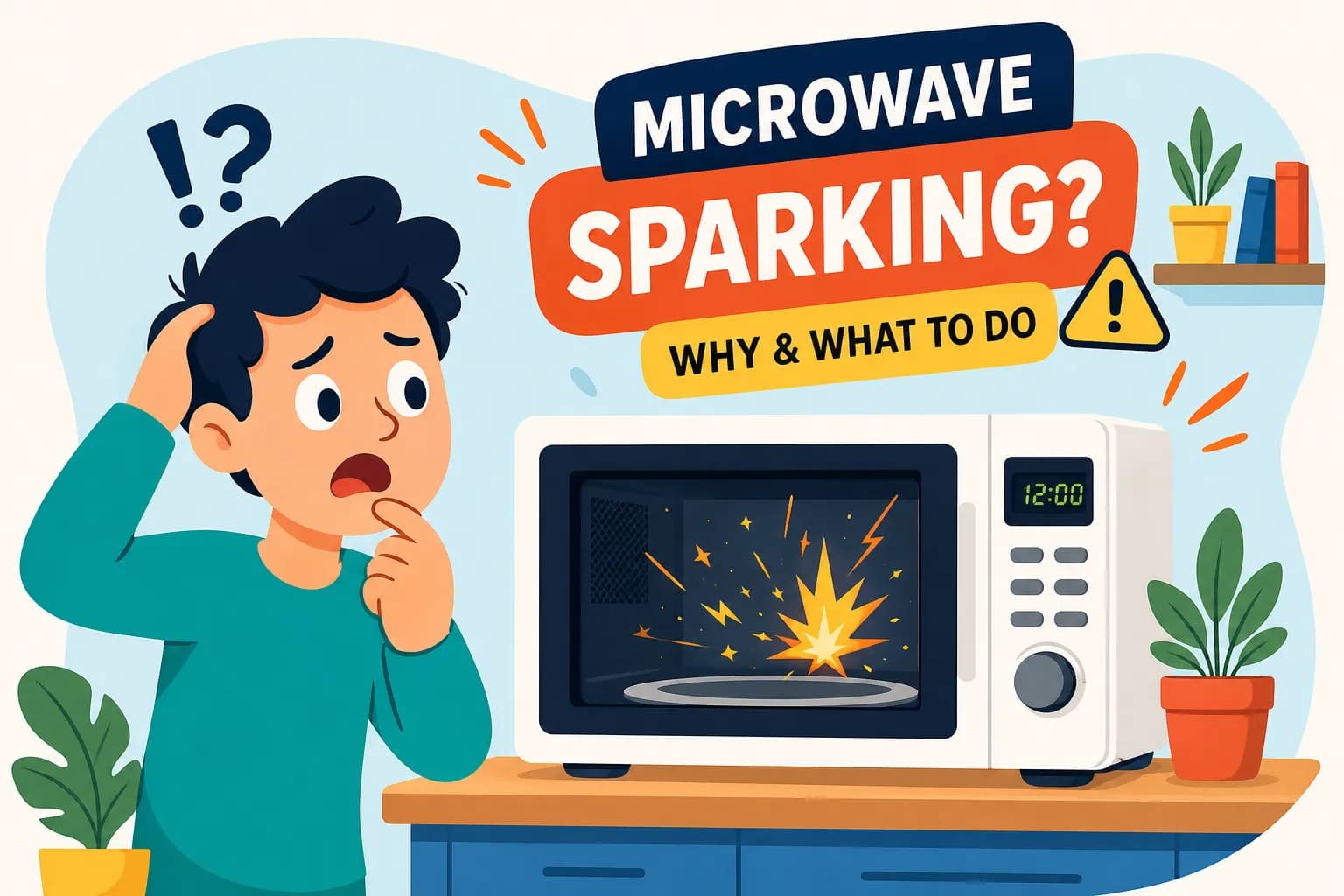 Why Does My Microwave Spark Inside? Causes & What to Do
