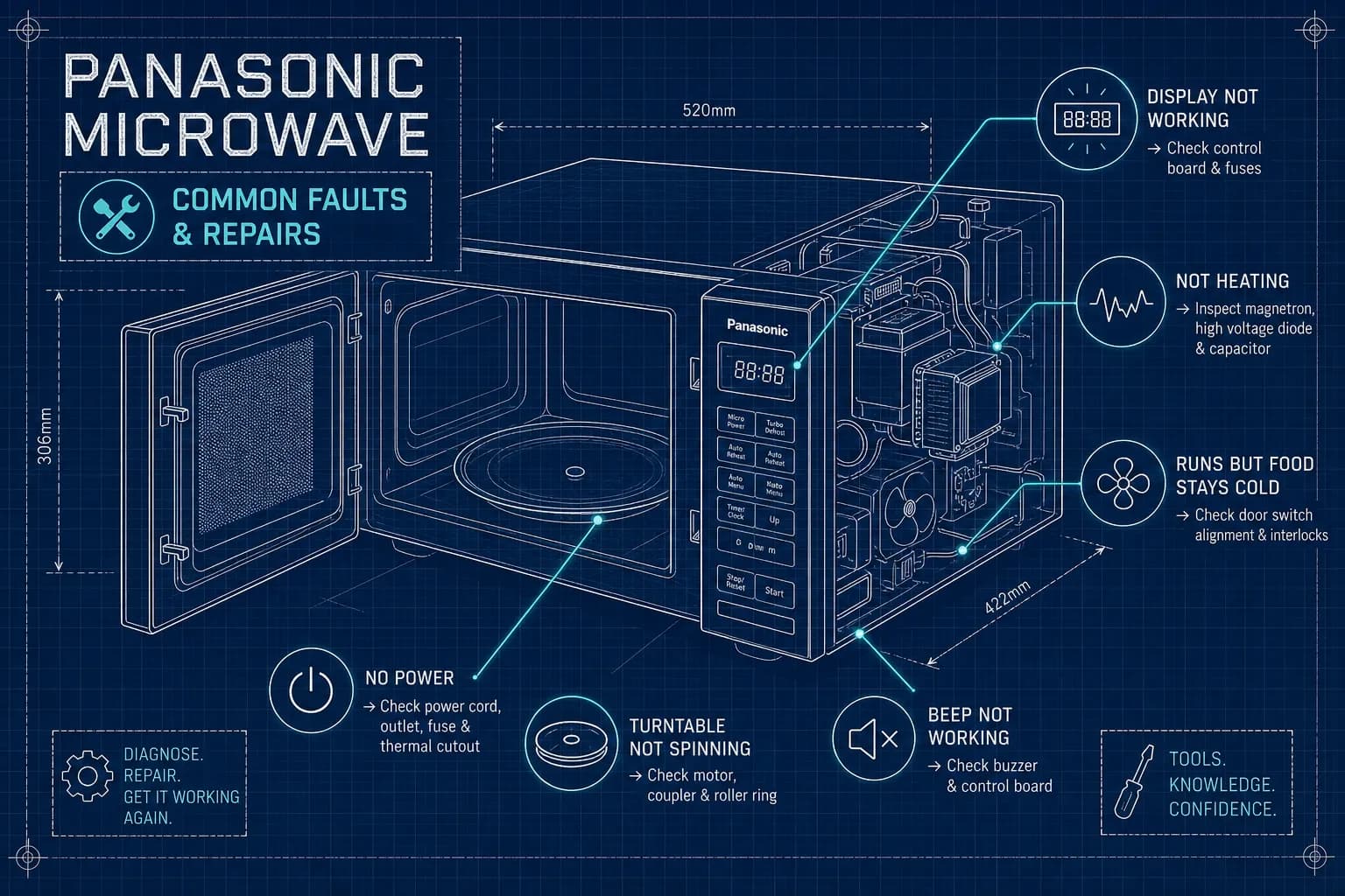 Panasonic Microwave Faults: 7 Common Problems & Fixes