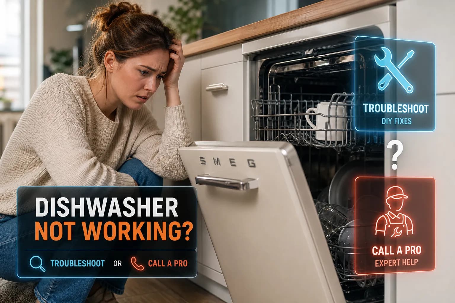 Smeg Dishwasher Problems: Troubleshoot or Call Pro