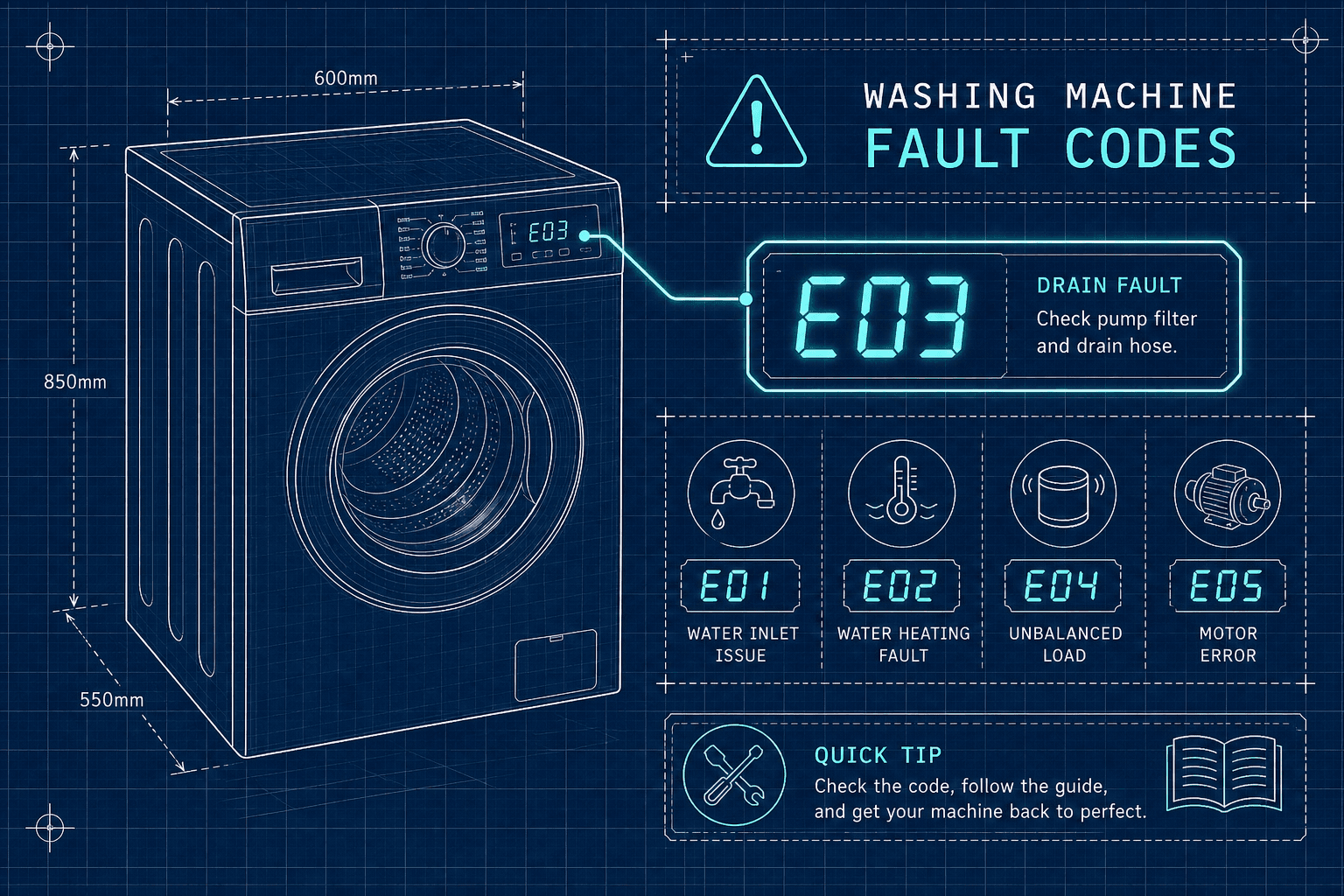 Washing Machine Fault Codes Explained