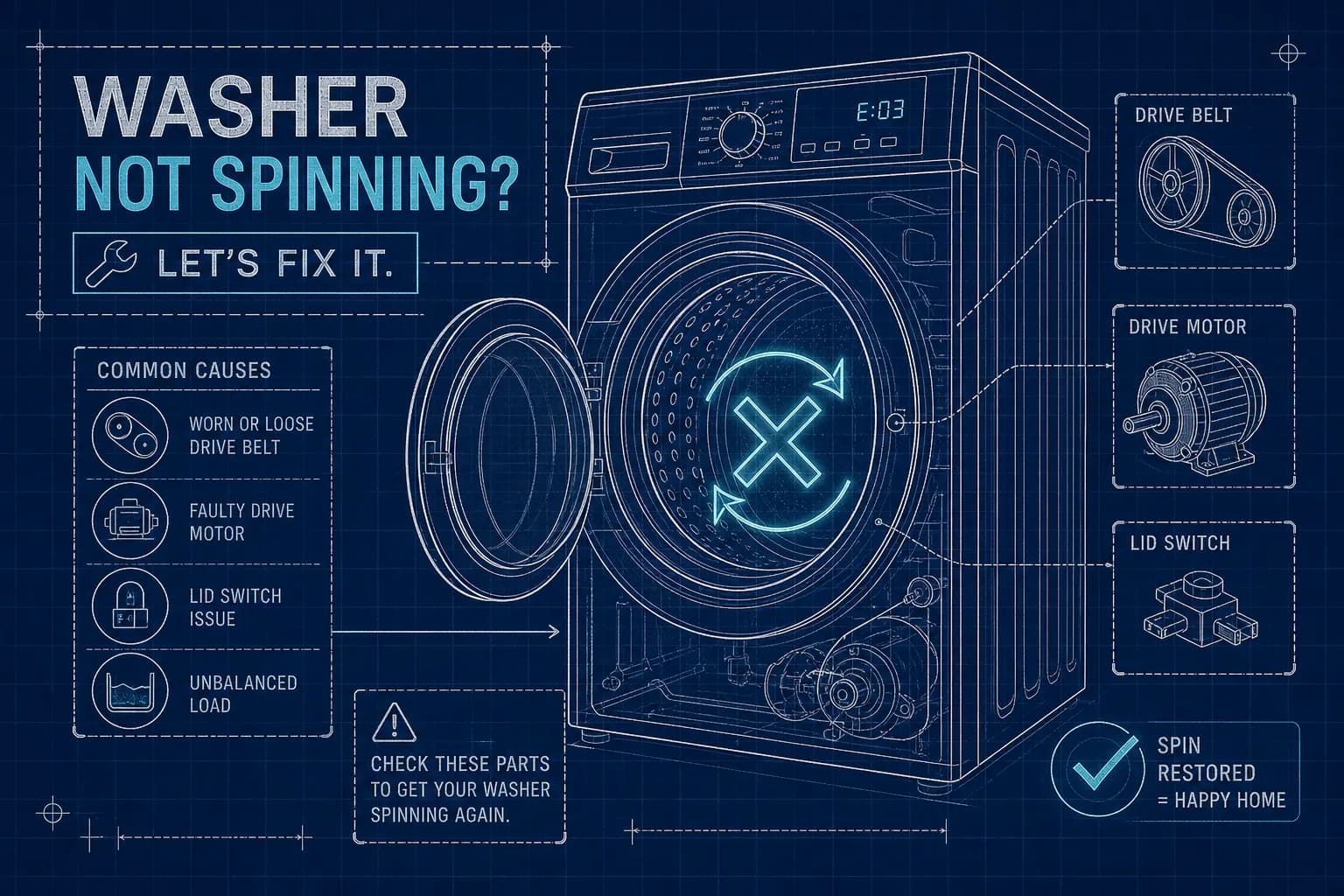 Washing Machine Not Rotating? DIY Fixes & When to Call