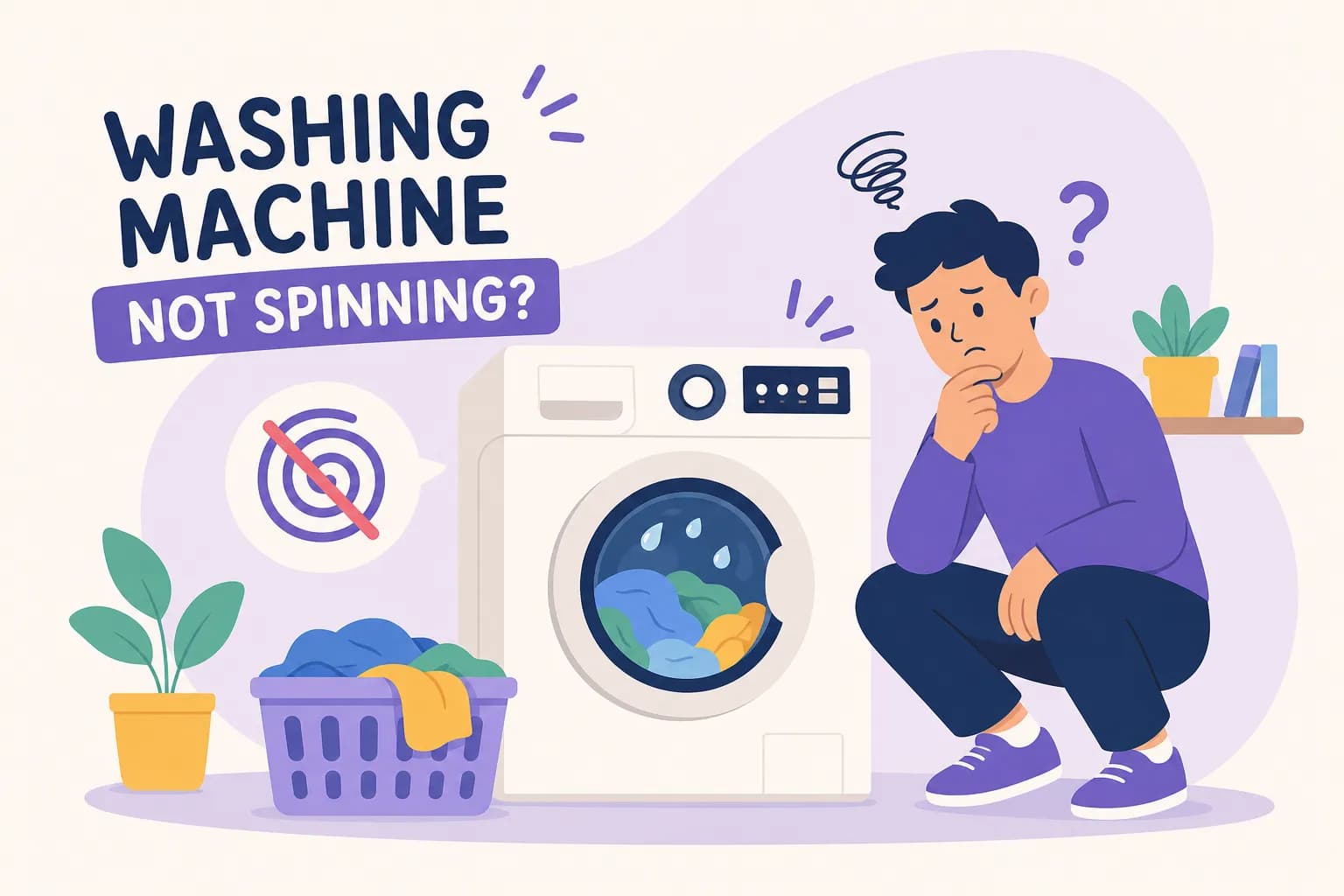 Washing machine not spinning? 12 checks to try first