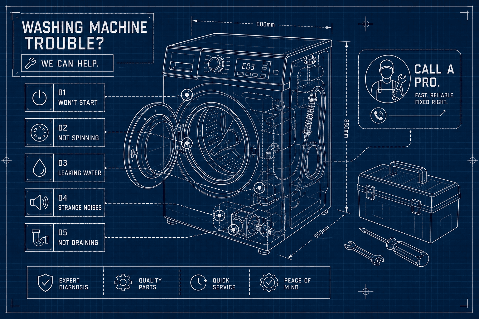 Washing Machine Repair: What's Wrong and Who to Call
