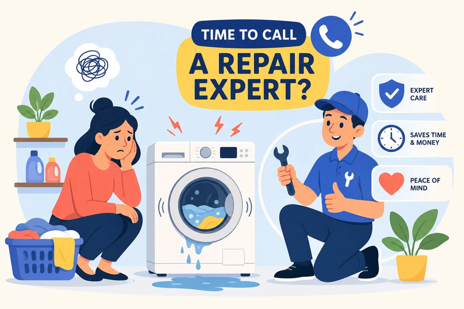 Washing Machine Repair: When to Call an Engineer - Tips