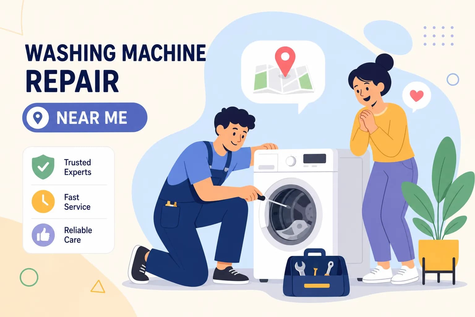 Washing Machine Repair Near Me: Vet, Verify, Save Today
