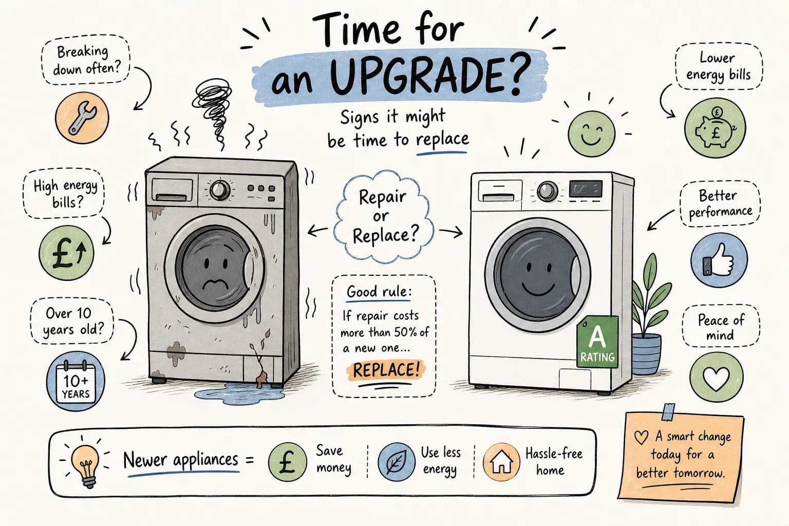 When to Replace Appliances: UK No-Nonsense Guide 2026