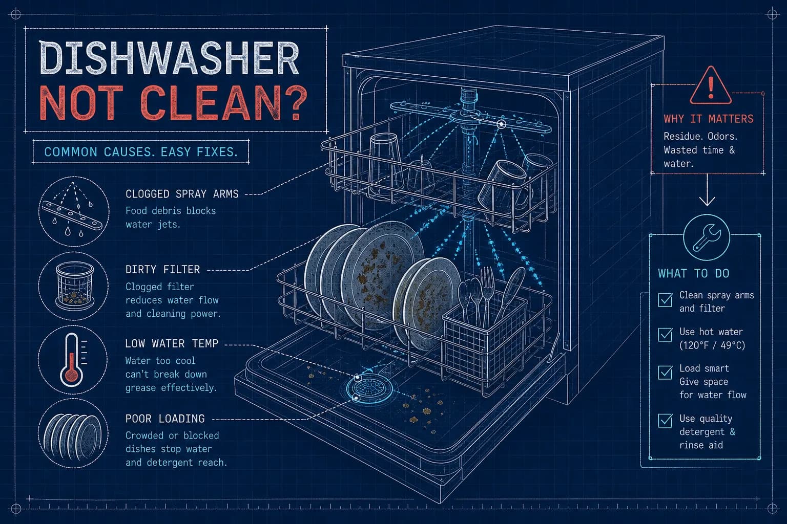 Dishwasher Leaves Dishes Dirty? Causes & Fixes Guide