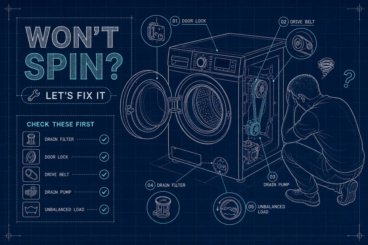 Washing Machine Won't Spin: UK Fixes & Troubleshooting