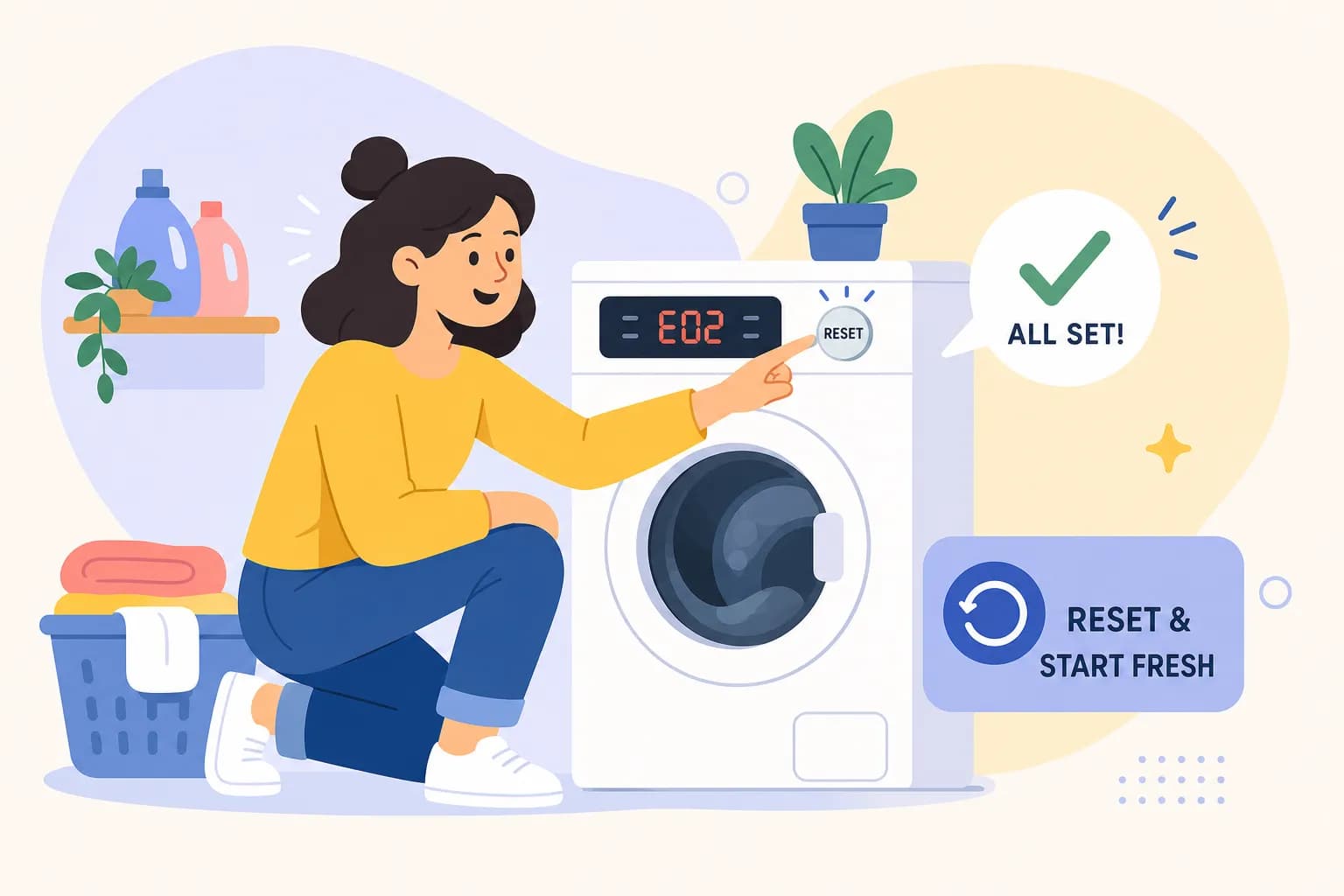 Reset Washing Machine After an Error Code: Step-by-Step