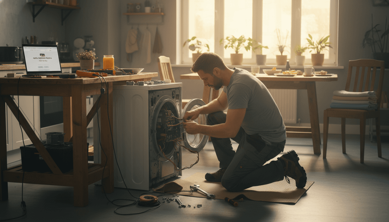 What is the quickest way to get a broken appliance fixed at home Book online