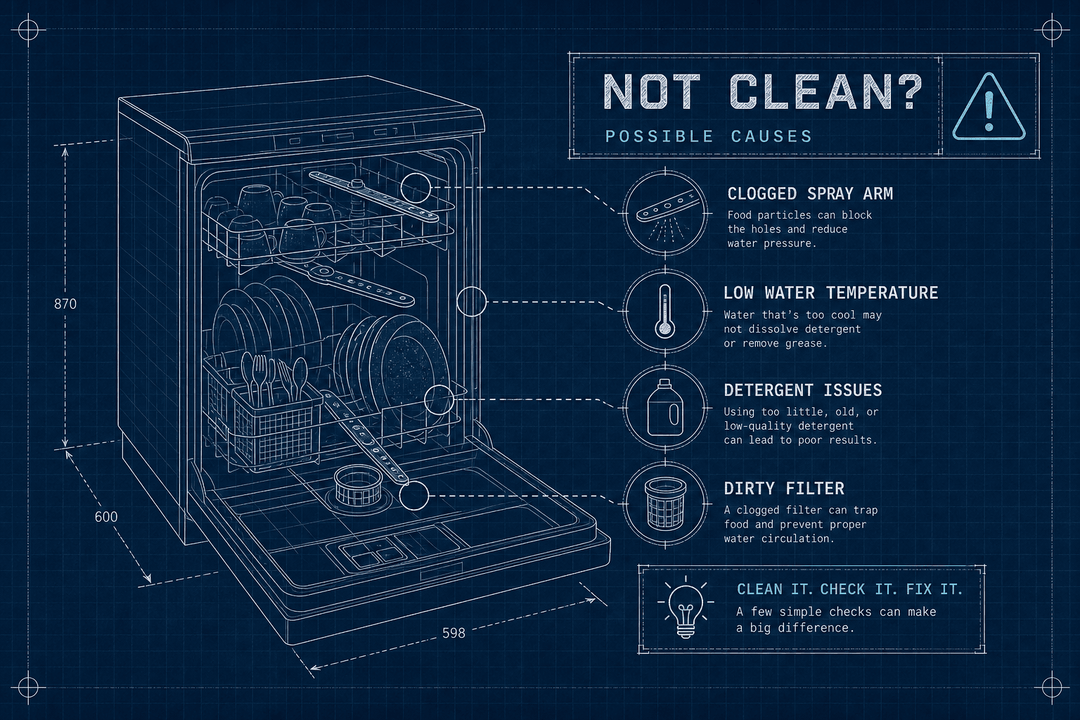 Why Is My Dishwasher Not Cleaning Dishes Properly?